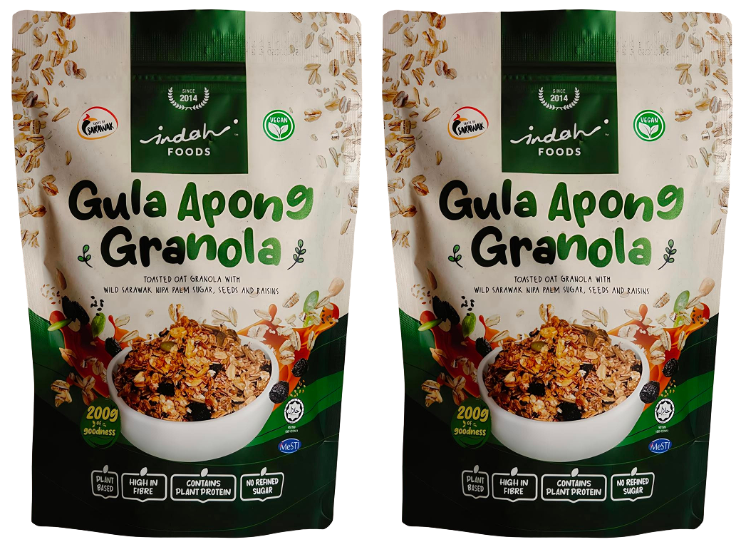 Indah Foods Gula Apong Granola - Pack of 2