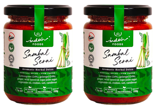 Indah Foods Sambal Serai - Pack 2
