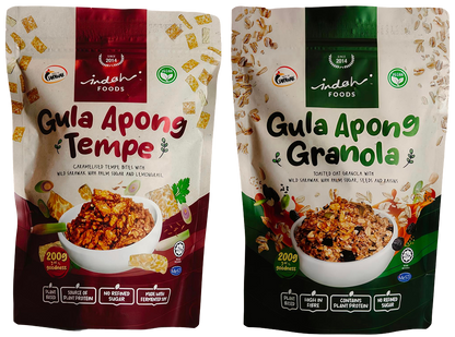 Indah Foods Tempe and Granola - Pack of 2 